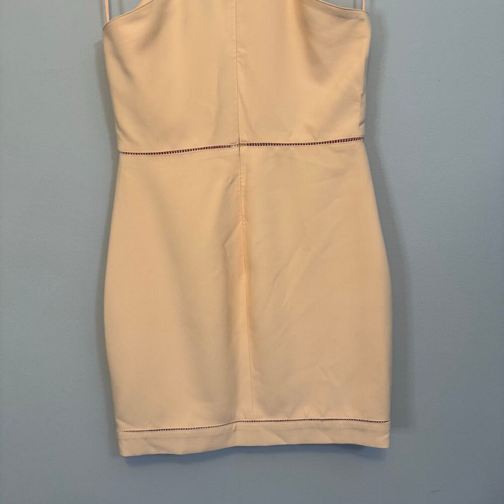 Elizabeth and James Reeves Mini Dress 10 Tangerine Halter Sheath Cocktail NWT - Picture 7 of 11